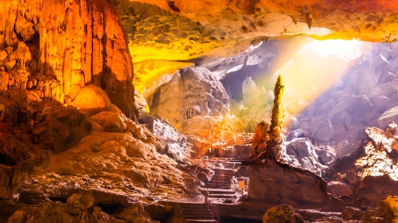 Explore caves